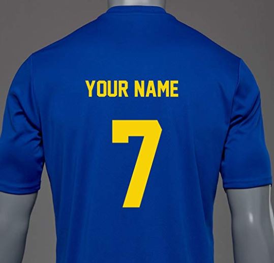 Name and Number Stamp In The Shirt – Agape Soccer